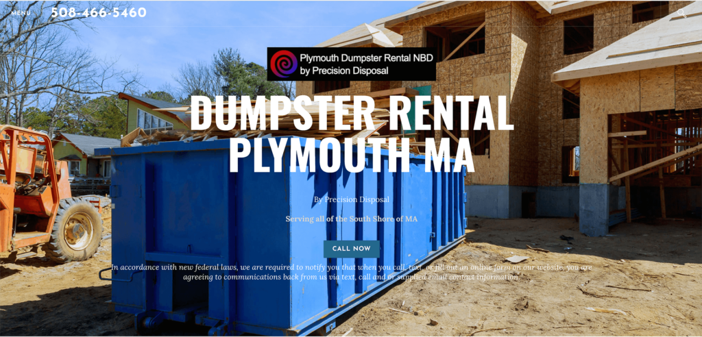 dumpster rental plymouth ma